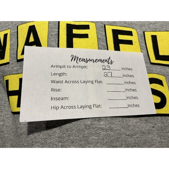 Waffle House Hoodie Large American Roadtrip String Pulls Gray - Picture 6 of 6